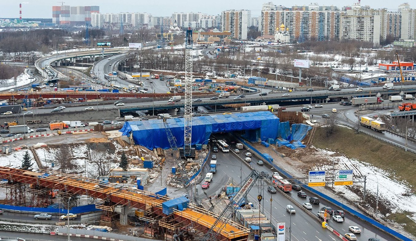 Реконструкцию Волоколамской развязки планируется завершить раньше намеченного срока