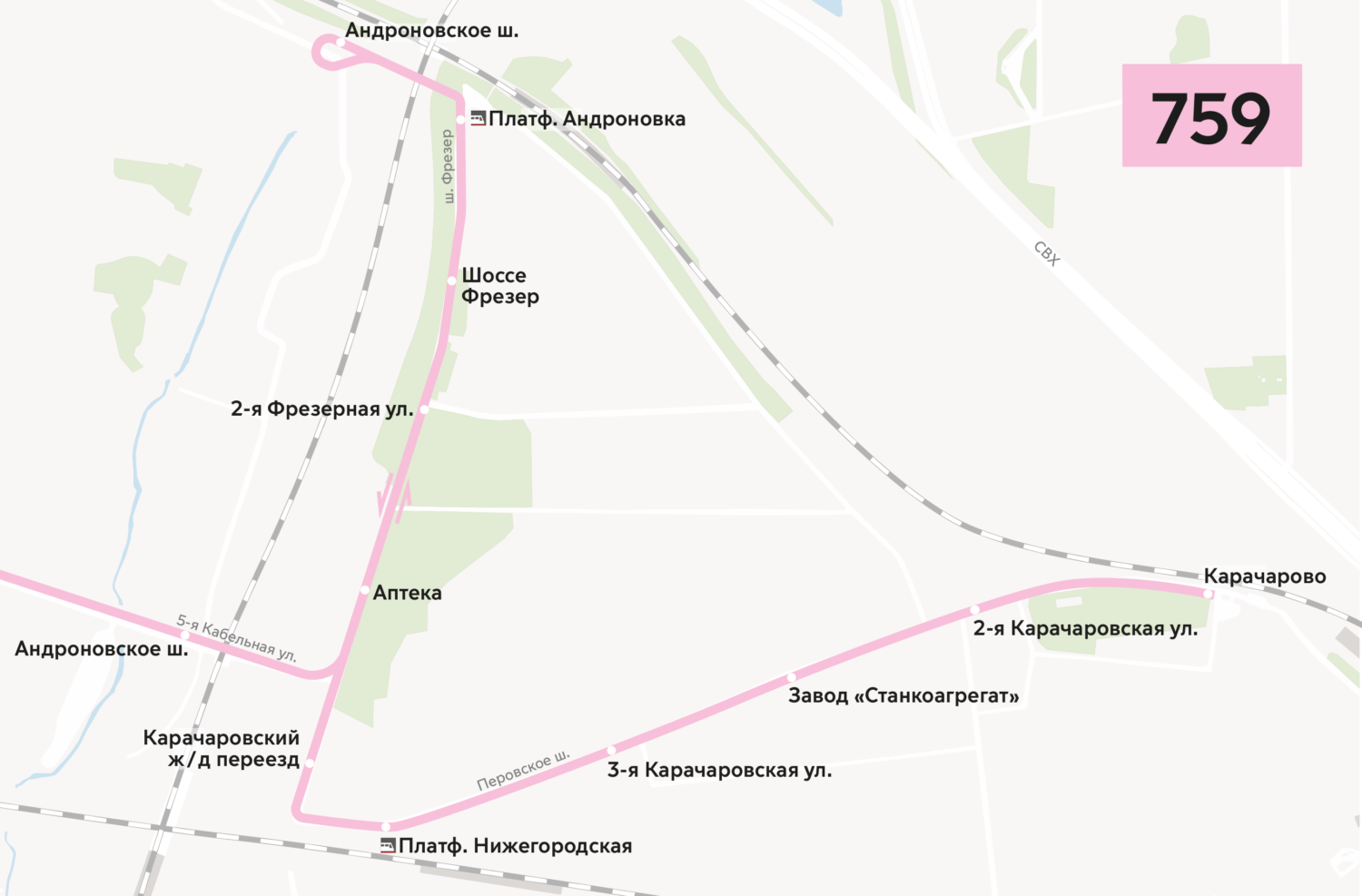 Маршруты автобусов изменятся в районе станции МЦК "Андроновка"