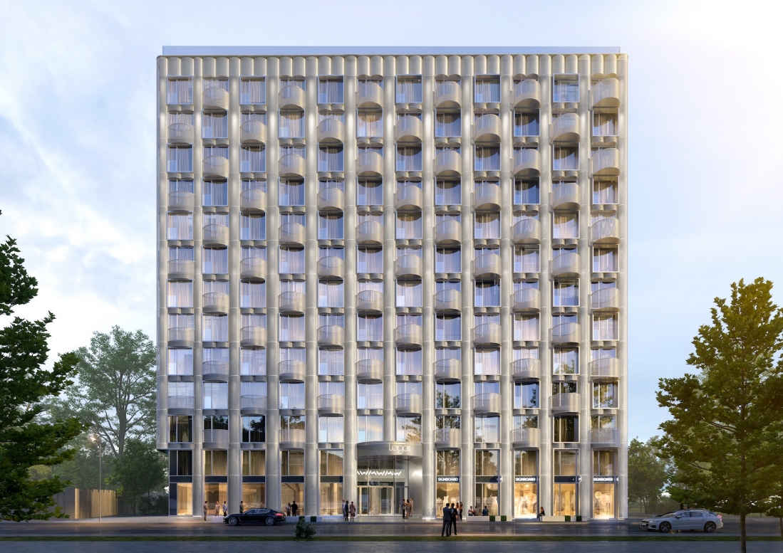 Гостиницу с фасадами из гнутого алюминия построят рядом с Монетным двором в Москве