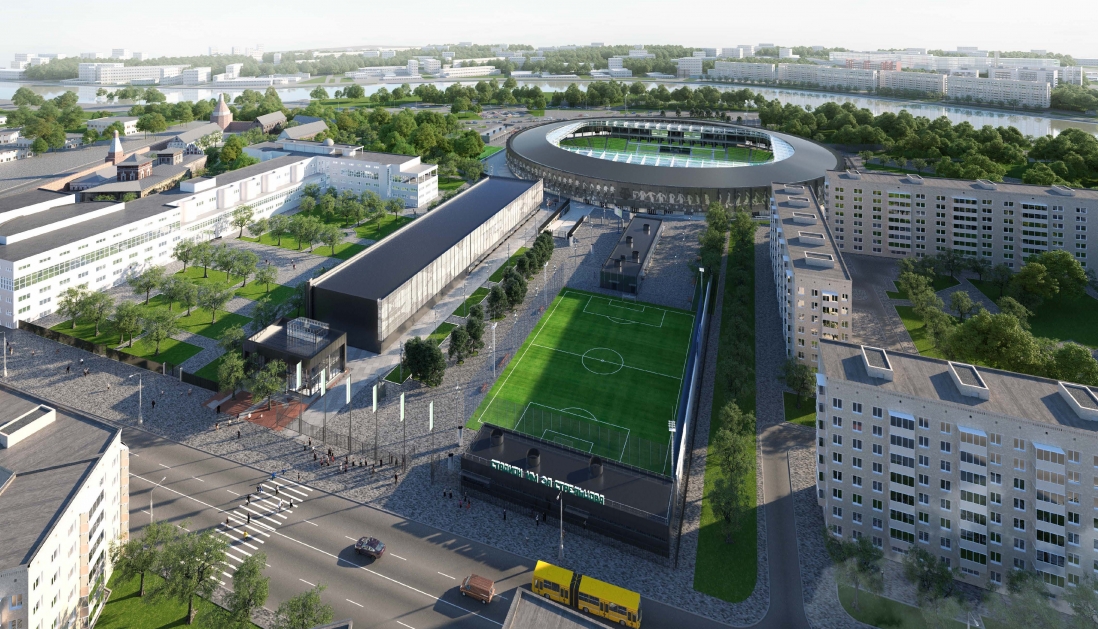 Стадион имени Эдуарда Стрельцова в Москве будет напоминать шестеренку