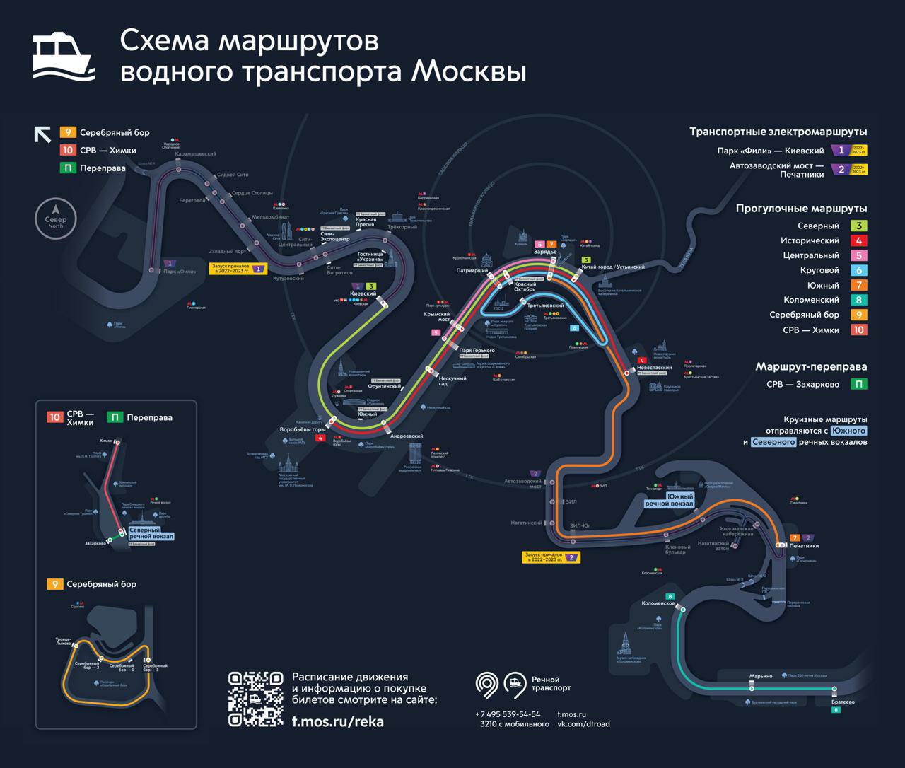 Маршрутную сеть речного транспорта обновят в Москве в 2022 году