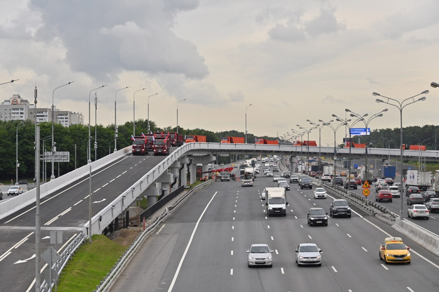 Первая очередь развязки открыта на пересечении МКАД с Осташковским шоссе