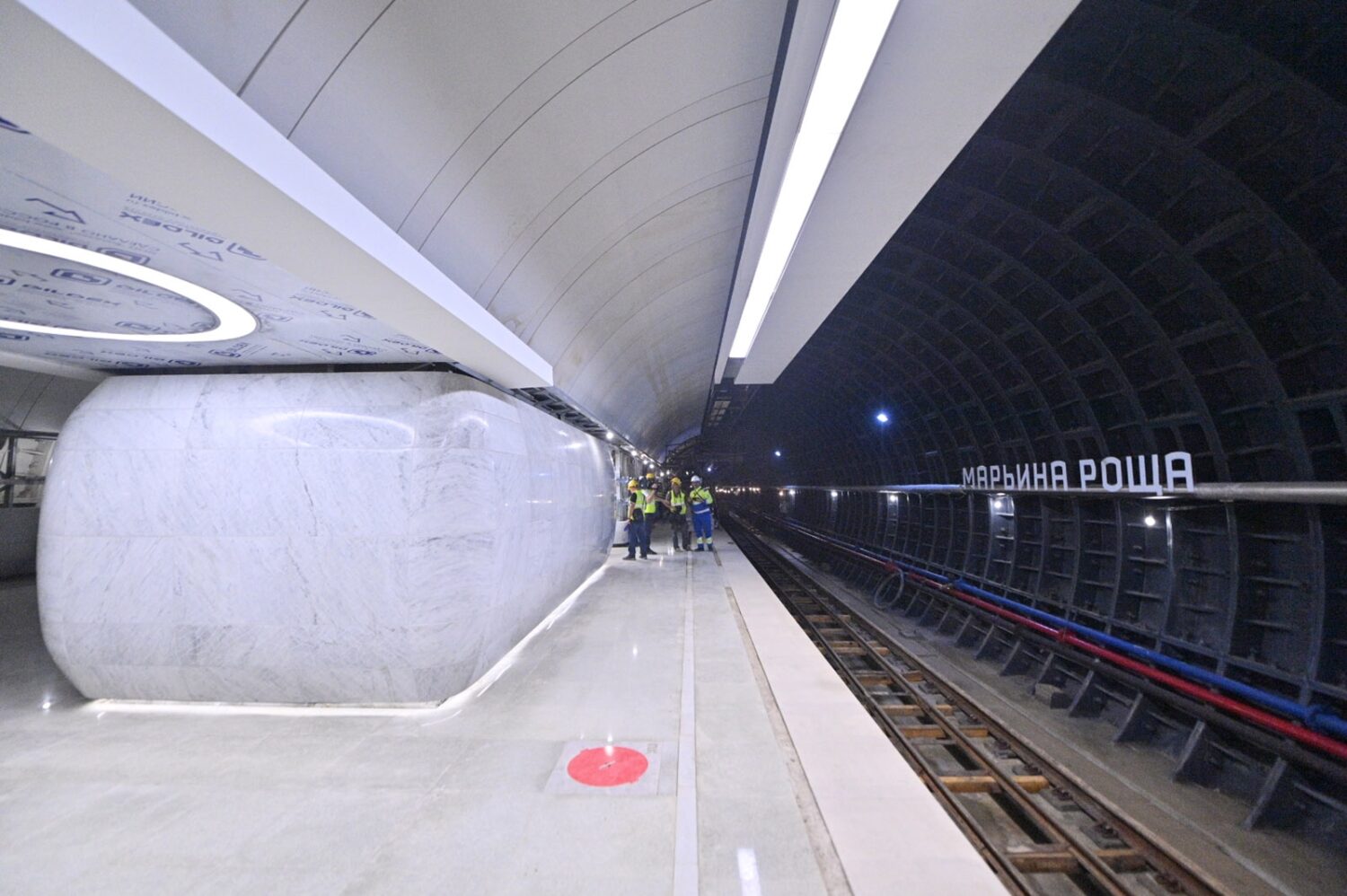 Собянин: строительство станции "Марьина Роща" БКЛ метро вышло на финишную прямую