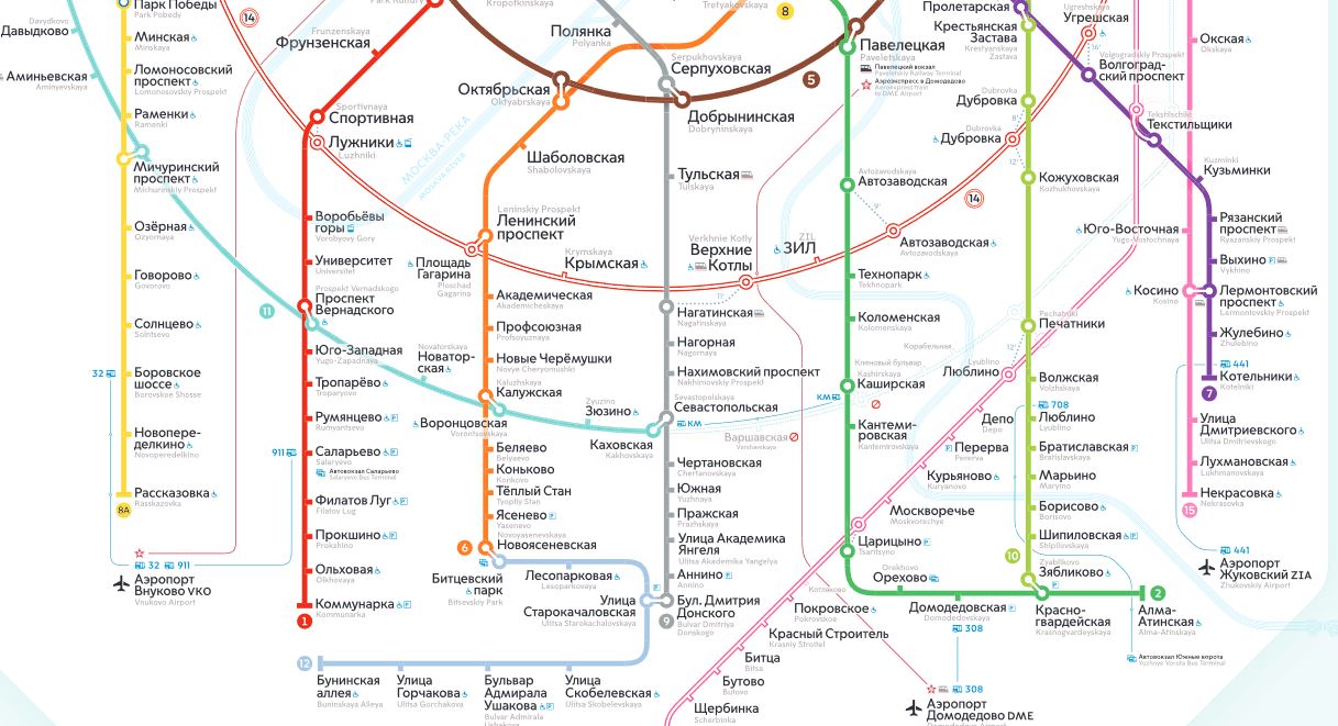 Пять станций Замоскворецкой линии метро закроют с 12 ноября на полгода