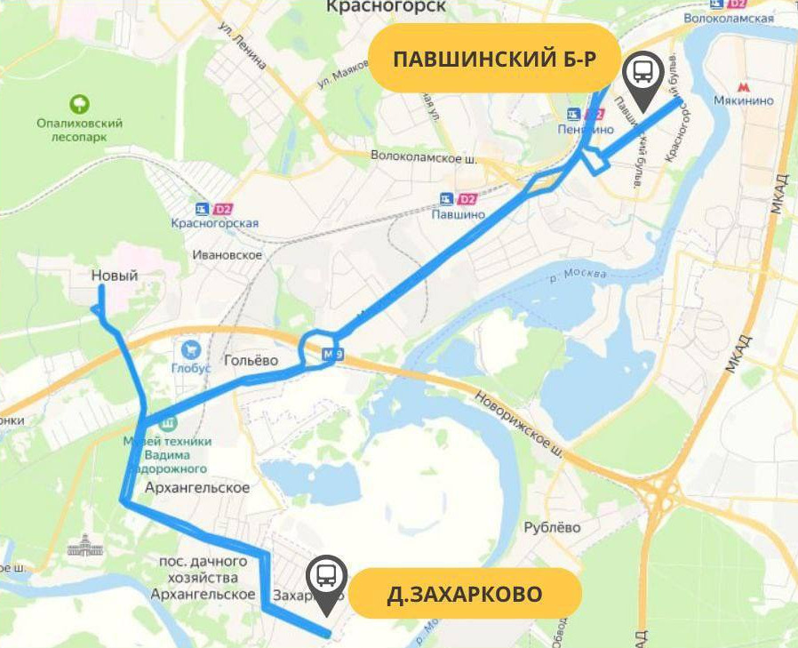 Новый маршрут автобуса запустили в Красногорске