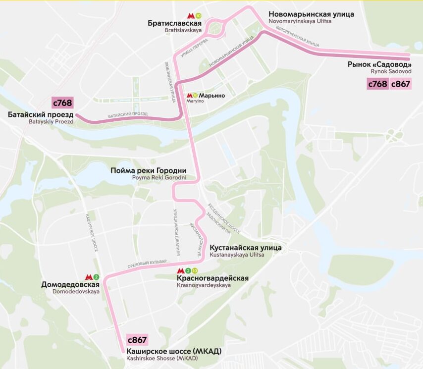 Два автобусных маршрута запустят до ТК "Садовод"