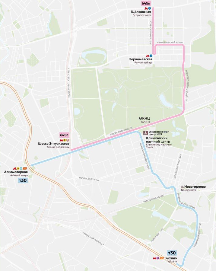 Автобусный маршрут № 645п запустили на востоке Москвы