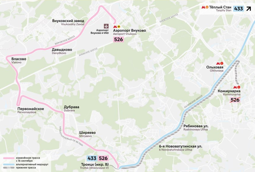 Маршруты автобусов изменятся после открытия двух станций Солнцевской линии метро