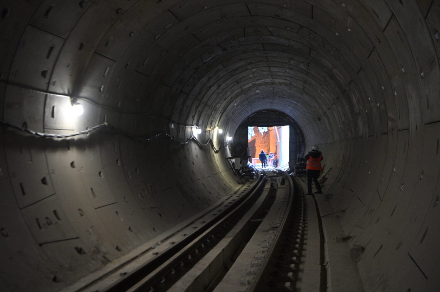 Станция "Бачуринская" Троицкой линии метро построена на 70%